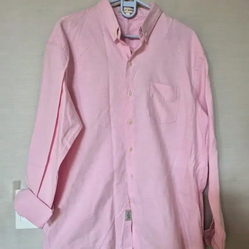 [BUNJANG] Arri Brown Pink Shirt / 어리브라운 핑크 셔츠 남방