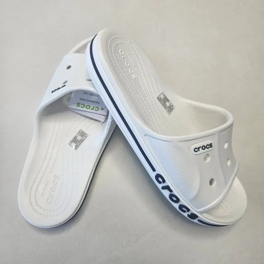 [BUNJANG] Crocs Bayaband Slide White 270 New / 크록스 바야밴드 슬라이드 화이트 270 새상품