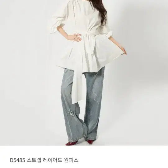 [BUNJANG] Dint Strap Layered Dress (Navy) / 딘트 스트랩 레이어드 원피스(네이비)새상품
