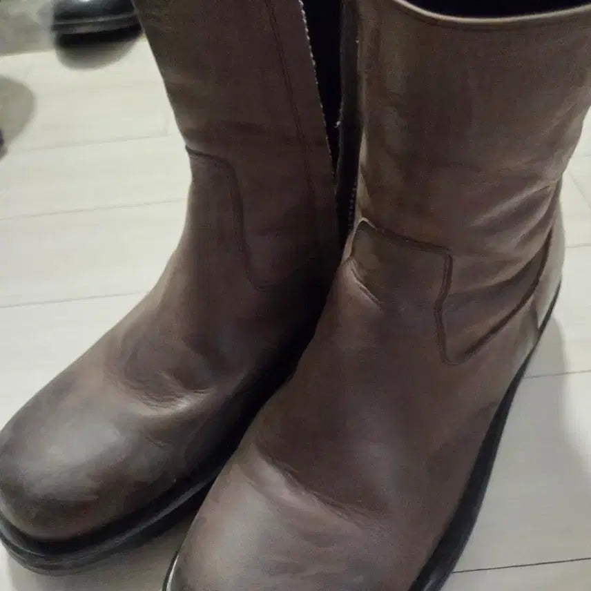 [BUNJANG] MMRB Crack Boots Brown 255 / mmrb 크랙 부츠 브라운 255
