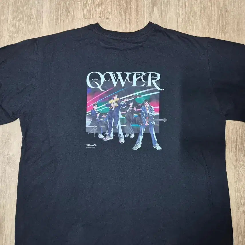 [BUNJANG] QWER Black Short Sleeve T-Shirt / 새제품 QWER  티셔츠 블랙 검정 반팔