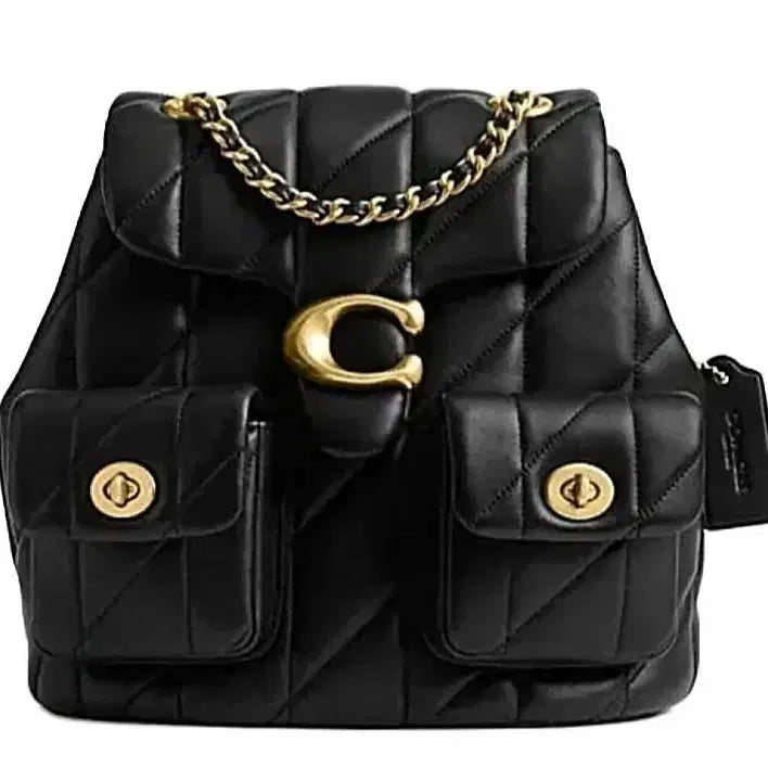 [BUNJANG] Coach Tabby Backpack Black Nappa Leather / [새상품]코치 태비 백팩 /블랙