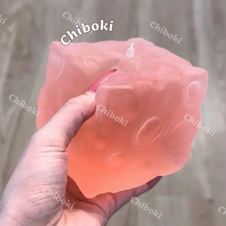 [BUNJANG] Chiboki "Big Cheese" Chewy Squeezable Toy (Peach) / (신상) 보송 복숭아젤리 빅치즈 슬랑이 무광 말랑이 치보키 chiboki