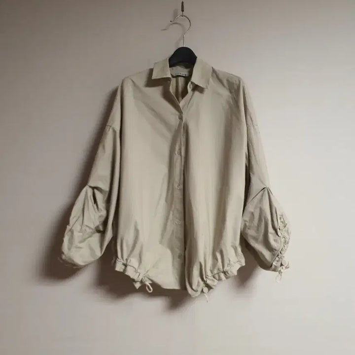[BUNJANG] J Chung Drawstring Jumper Shirt (Free Size) / 제이청 j chung 드로우 스트링 점퍼형 셔츠 프리 사이즈 정품