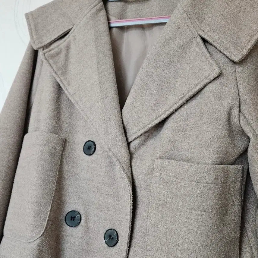 [BUNJANG] Collar Half Coat / 카라 하프 코드