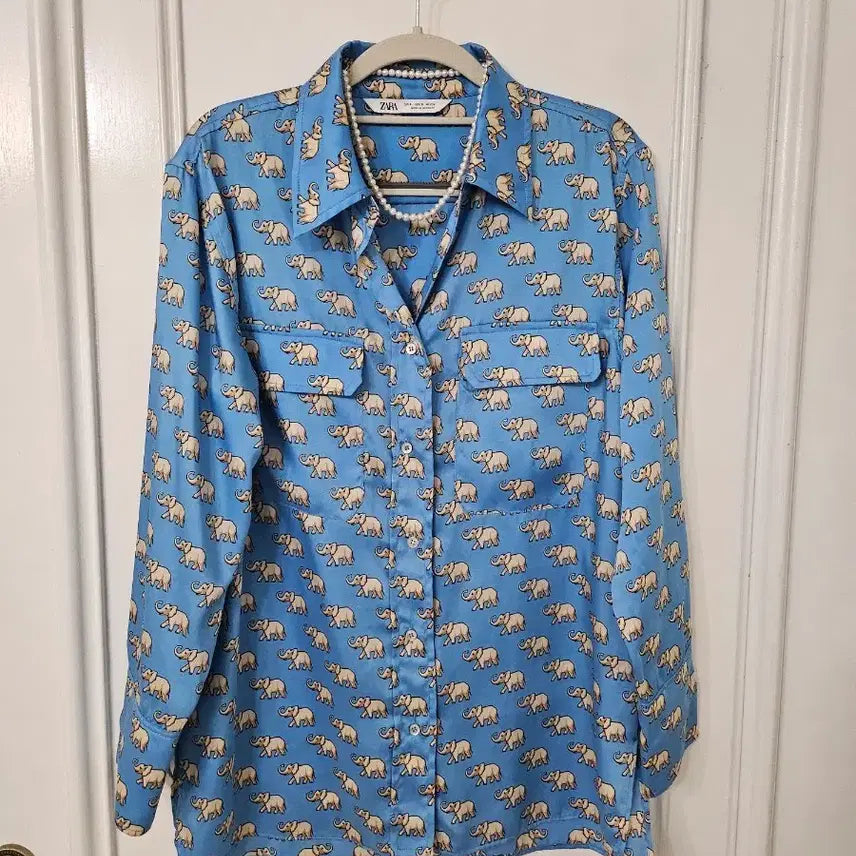 [BUNJANG] Zara Elephant Pocket Shirt / 자라품절템)엘리펀트 셔츠