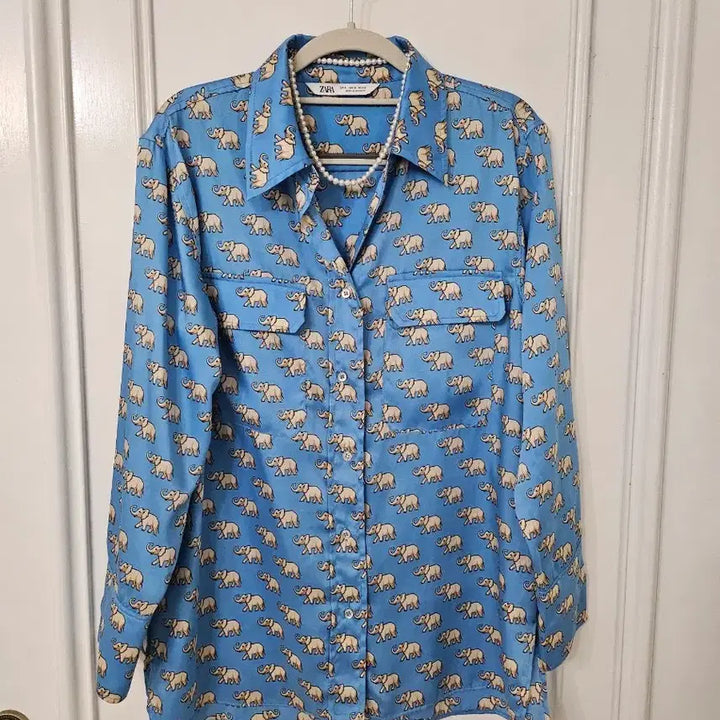 [BUNJANG] Zara Elephant Pocket Shirt / 자라품절템)엘리펀트 셔츠