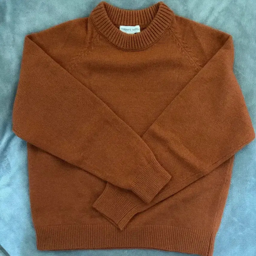 [BUNJANG] Thomas More Orange Knit Sweater (Size S) / 토마스모어 오렌지 니트S