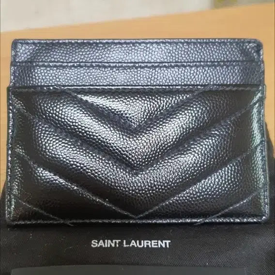 [BUNJANG] Yves Saint Laurent Monogram Card Holder / 입생로랑 생로랑 카드지갑/지갑 금장 정품A급(감정O)