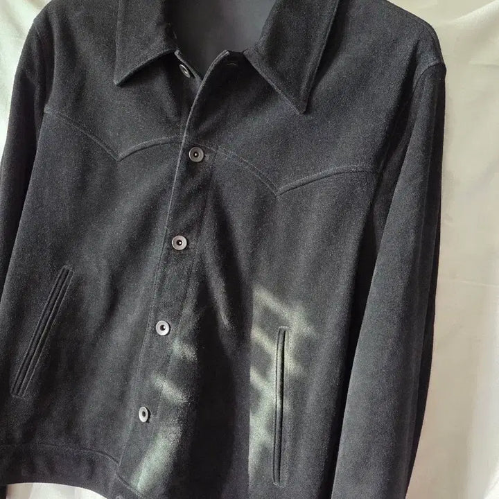 [BUNJANG] Seasun Calf Suede Black Jacket Size 2 / 시선 seasun 카프 스웨이드 블랙 자켓 2