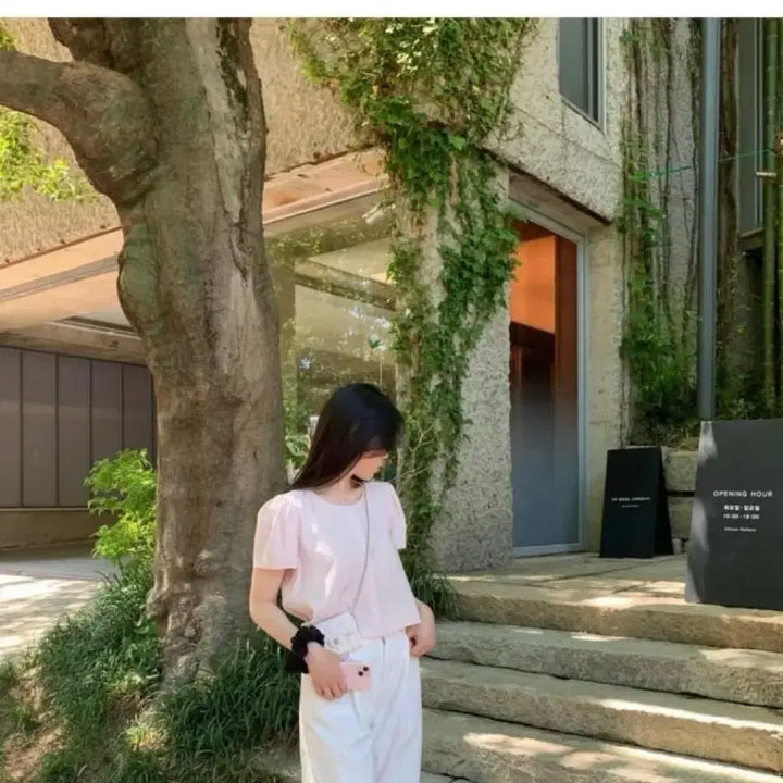 [BUNJANG] Laplier Berry Blouse Pink / 라플리에 베리블라우스