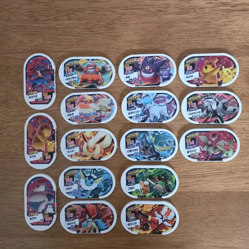 [BUNJANG] Pokemon Tag Team Special Discs Bundle Set (16 pcs) / 포켓몬 태그스타 스페셜 + 5성 16개 일괄 개별 판매