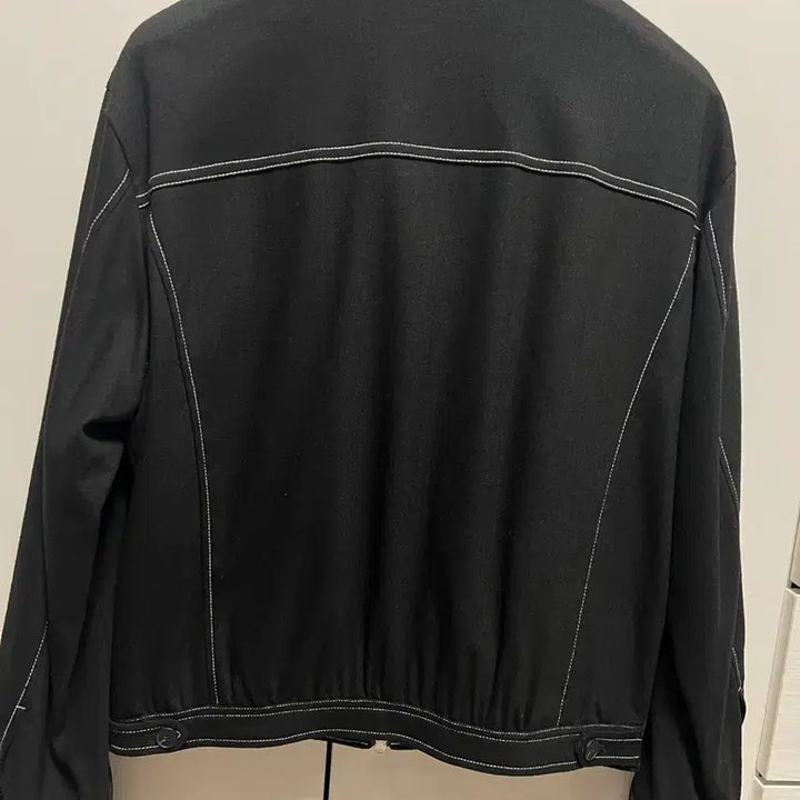 [BUNJANG] ENOSIS Stitch Wool Blouson Jacket - Black, Size L / [에노아스] STITCH WOOL BLOUSON JACKET / L