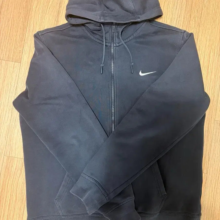 [BUNJANG] Nike Navy Hooded Zip-Up Sweatshirt / 나이키 네이비 후드집업