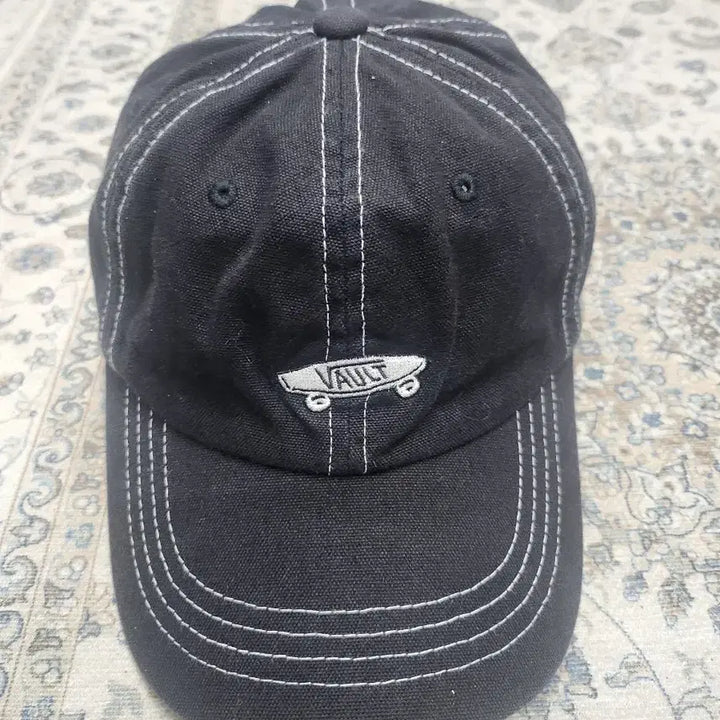 [BUNJANG] Vans Vault Black Skateboard Embroidery Cap / 반스 볼트 블랙 스케이트보드 자수 볼캡