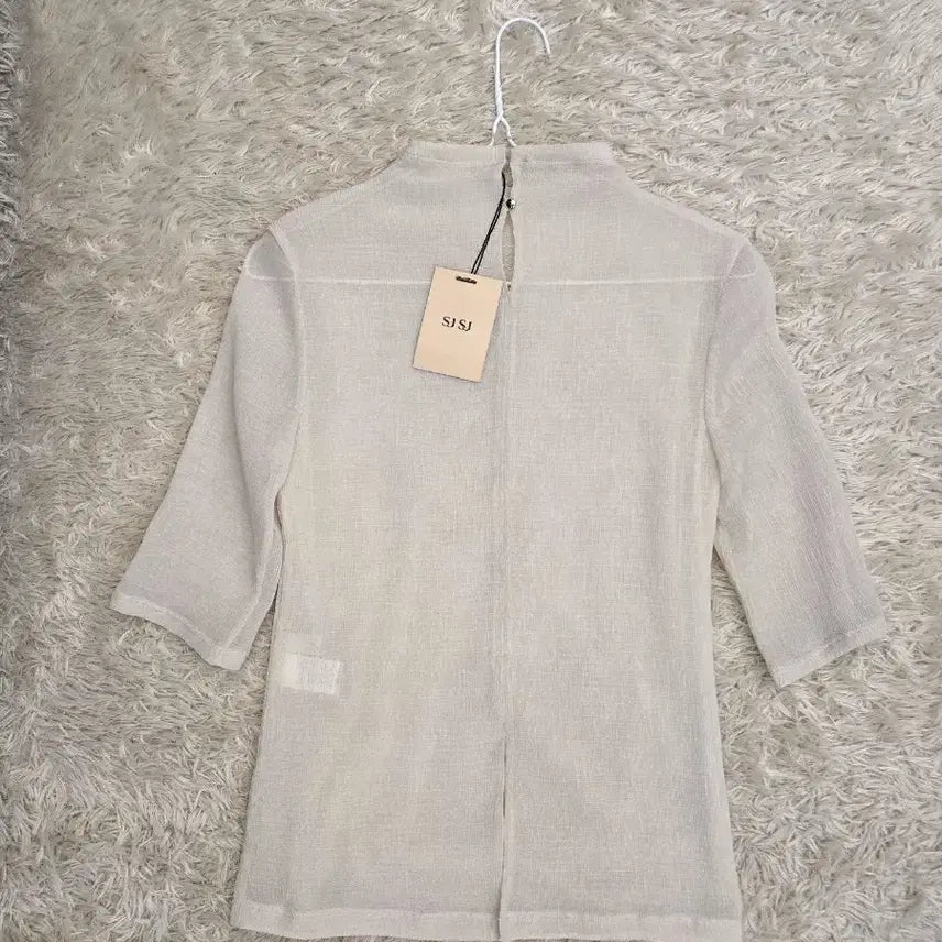 [BUNJANG] SJSJ See-through Sleeve Blouse (Size 44-55) / 새상품) 24년 SJSJ 시스루 슬리브 (44-55)