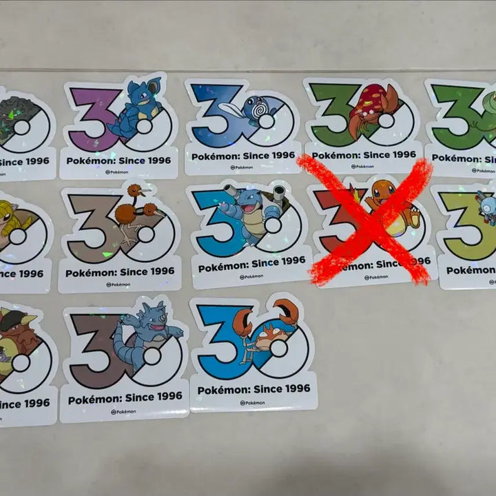 [BUNJANG] Pokemon 30th Anniversary Logo Stickers / 포켓몬 30주년로고 스티커
