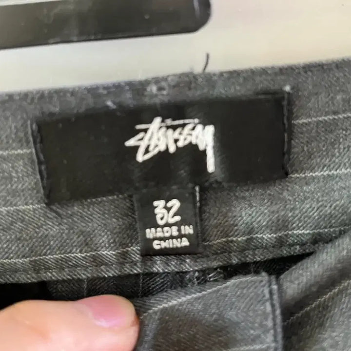 [BUNJANG] Stussy Stripe Volume Trousers Size 32 / 스투시 스트라이프 볼륨 트라우저 사이즈32 판매