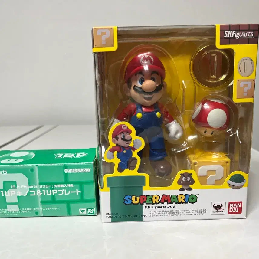 [BUNJANG] S.H.Figuarts Mario Figure with 1UP Bonus / SHF 마리오 피규어 새상품 1up특전포함