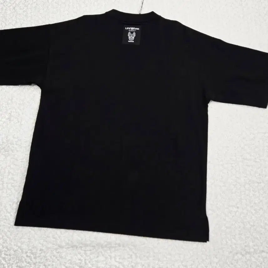 [BUNJANG] Lifework Black Dog Printing T-Shirt M / 라이프워크 블랙 강아지 프린팅 반팔티 M 새상품입니다