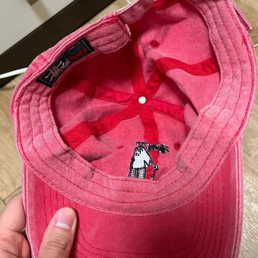 [BUNJANG] Stussy 90s Golf Man Ball Cap Pink / 90s 스투시 골프맨 볼캡 핑크 판매