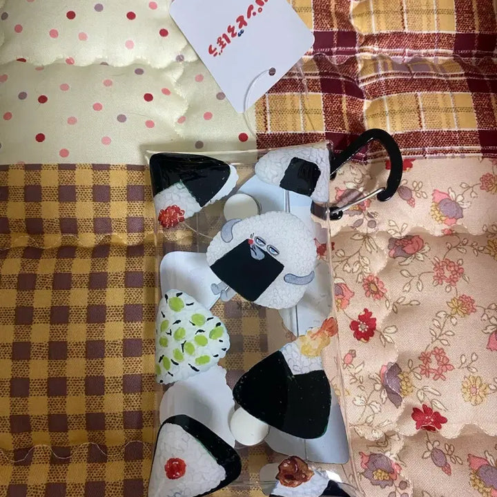 [BUNJANG] Bread Thief Onigiri Carabiner Keychain / (새상품)빵도둑 카라비너 오니기리
