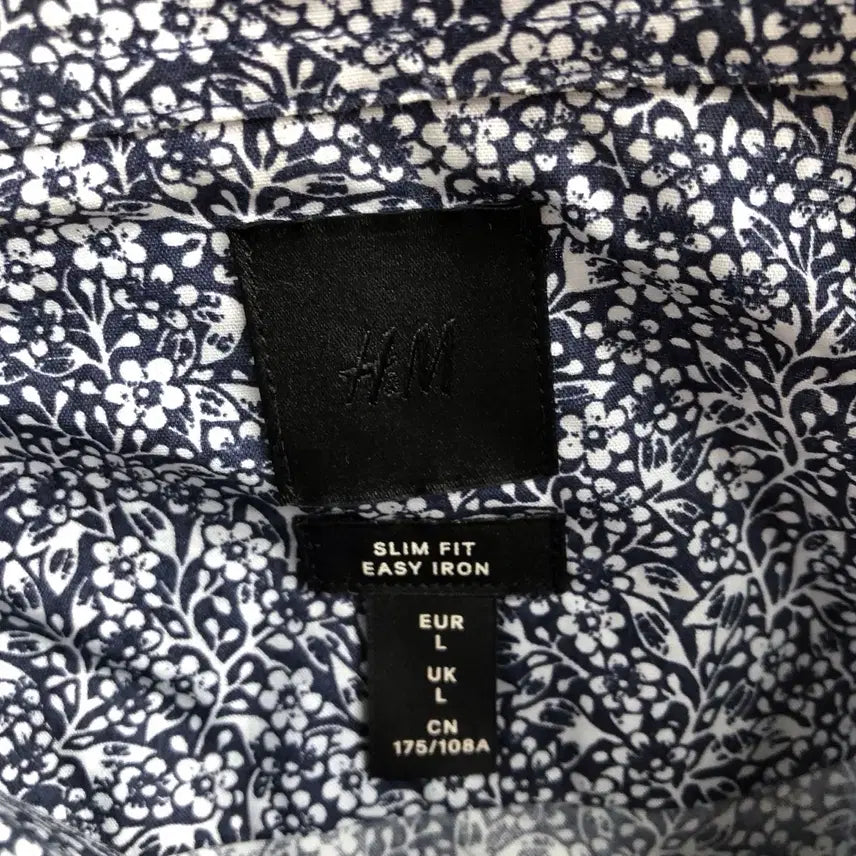 [BUNJANG] H&amp;M Flower Pattern Long Sleeve Shirt / H&amp;M 플라워 패턴 긴팔 셔츠