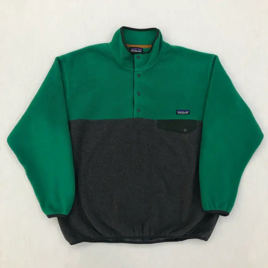 [BUNJANG] Patagonia Synchilla Snap-T Pullover Green / [L] 파타고니아 신칠라 스냅티 그린