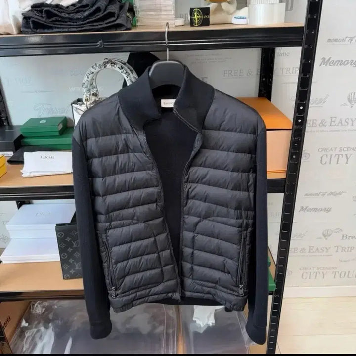 [BUNJANG] Moncler Black Padded Knit Cardigan / 몽클레어 블랙 패딩 니트 가디건 (새상품급)
