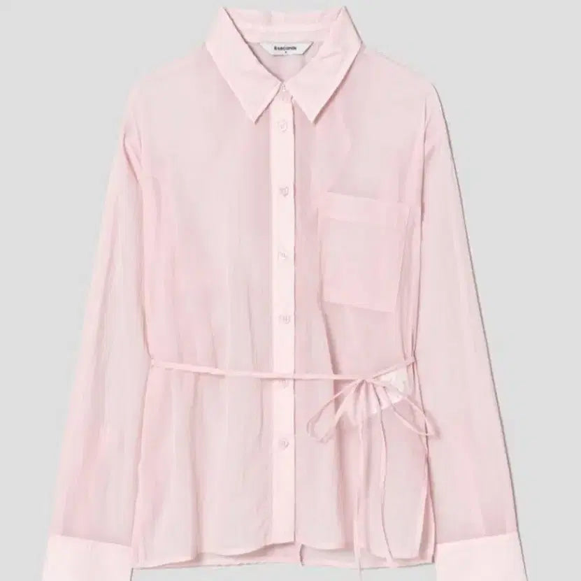 [BUNJANG] 8seconds Nylon Sheer Strap Shirt / 에잇세컨즈 나일론 시어 스트랩 셔츠