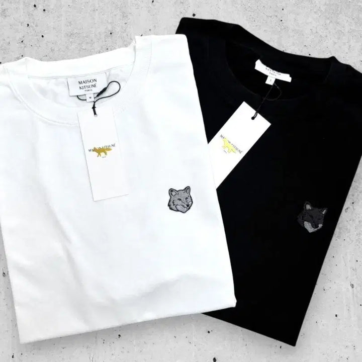 [BUNJANG] Maison Kitsuné Grey Fox T-Shirt / 메종 그레이폭스 반팔티