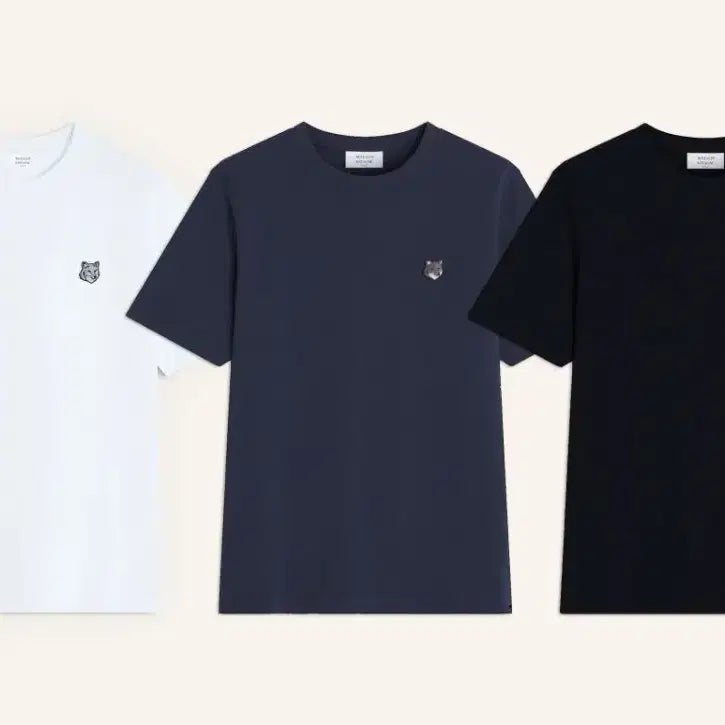 [BUNJANG] Maison Kitsuné Grey Fox T-Shirt / 메종 그레이폭스 반팔티