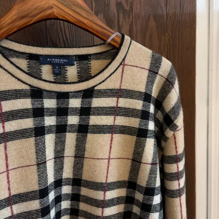 [BUNJANG] Burberry Nova Check Wool Knit / 버버리 정품 노바체크 니트