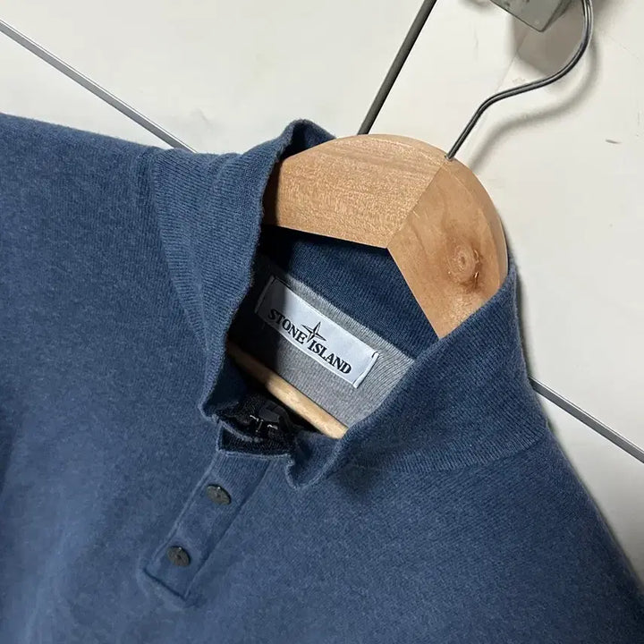 [BUNJANG] Stone Island Half-Zip Knit L / (백화점판) 스톤아일랜드 반집업 니트 L