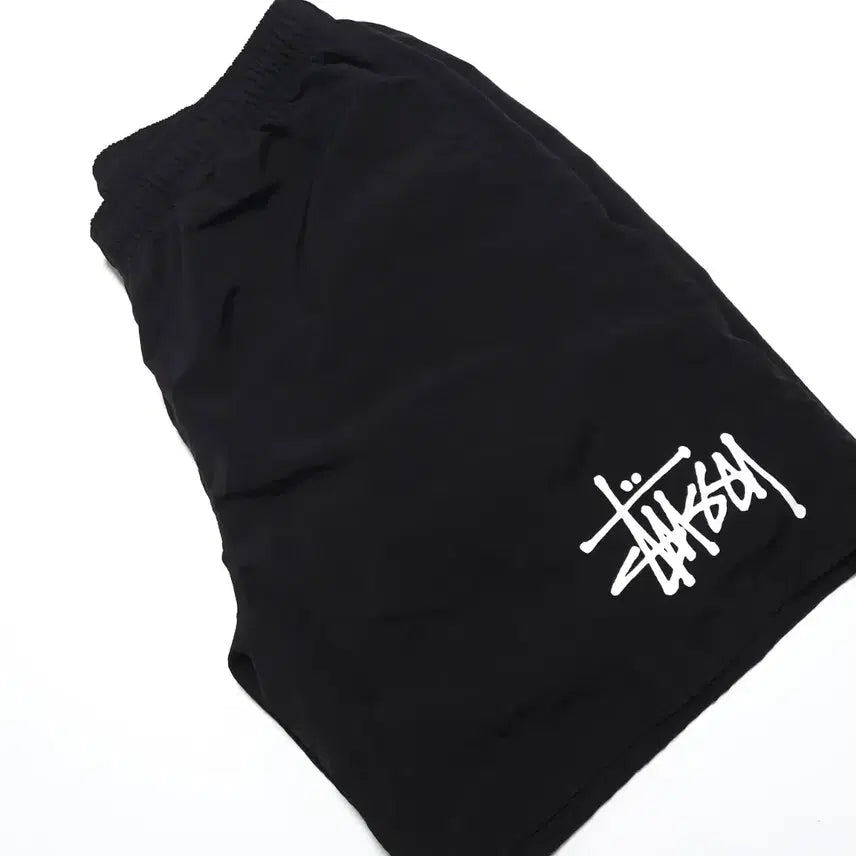 [BUNJANG] Stussy Big Basic Water Shorts Black / 스투시 빅 베이직 워터 쇼츠 반바지 블랙