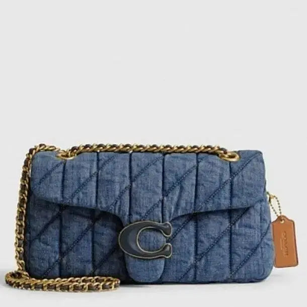 [BUNJANG] Coach Tabby Quilting Denim Bag (Size 26) / 코치 태비 퀼팅 데님백/26사이즈