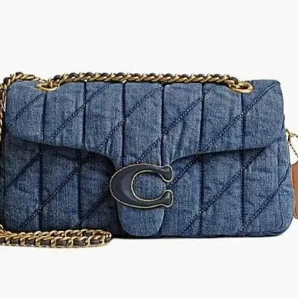 [BUNJANG] Coach Tabby Quilting Denim Bag (Size 26) / 코치 태비 퀼팅 데님백/26사이즈