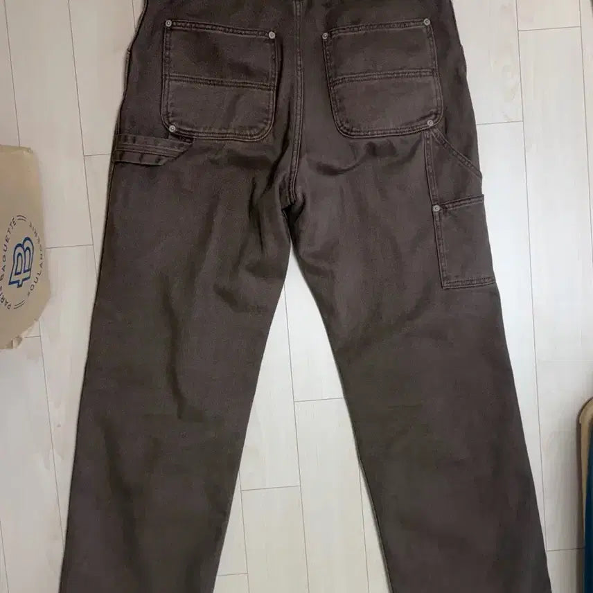 [BUNJANG] Envelope Carpenter Pants Brown Size 2 / 엔벨로프 몰스킨 카펜터팬츠 브라운 2사이즈