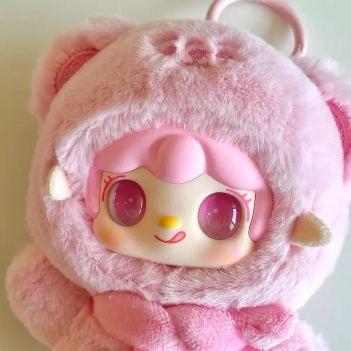 [BUNJANG] Yuki One Bite Bear Pink Plush Charm / 유키 한입베어 핑크 (예쁜 립밤 키링은 선물) 한입베어문