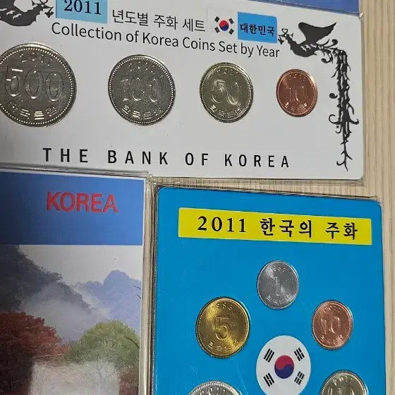 [BUNJANG] 2011 South Korea 3-Coin Set (Includes 50 Won Coin with Fogging) / 2011년 한국의 주화 3종 세트 일괄( 50원 안개현상 있음)