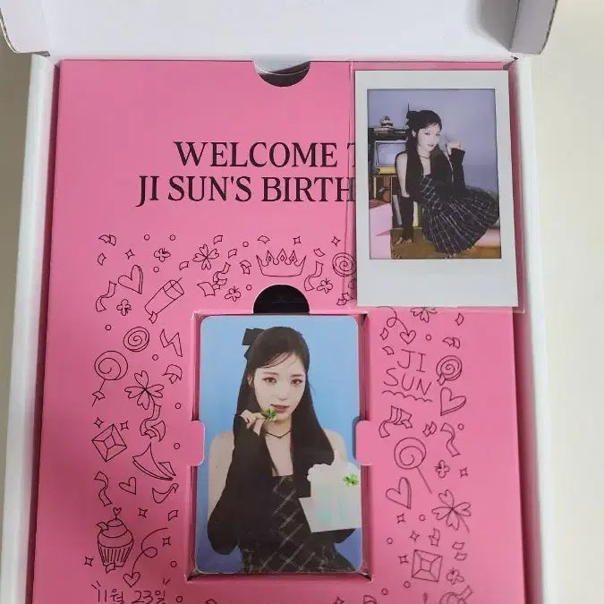 [BUNJANG] fromis_9 Jisun Birthday Box Lucky Draw Photocard Holder Photocard / 프로미스나인 노지선 생일박스