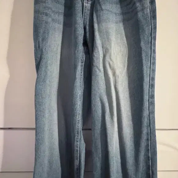 [BUNJANG] Baydeli Denim Wide Pants Medium Wash / 베이델리 데님 와이드 팬츠 중청