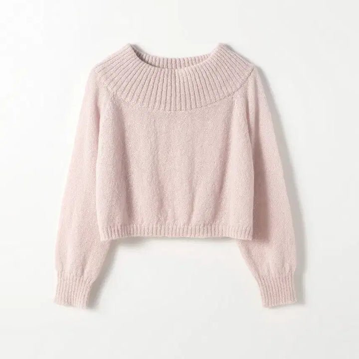 [BUNJANG] Le Bain Leaf Off-Shoulder Mohair Knit / 르베인 리프 오프숄더 모헤어 니트