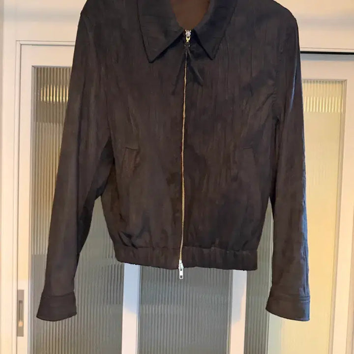 [BUNJANG] Shane Pleats Trucker Blouson Jacket Black / 셰인 플리츠 트러커 블루종 자켓 블랙 46사이즈