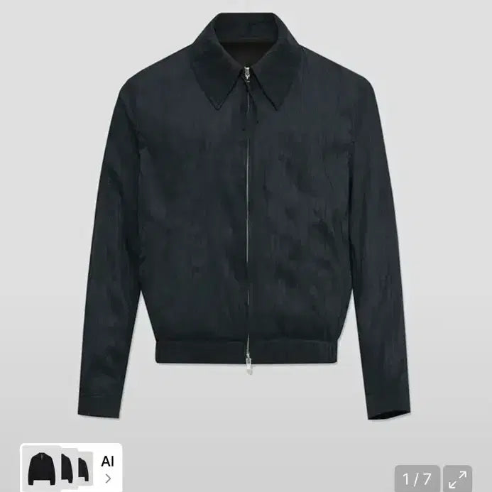 [BUNJANG] Shane Pleats Trucker Blouson Jacket Black / 셰인 플리츠 트러커 블루종 자켓 블랙 46사이즈