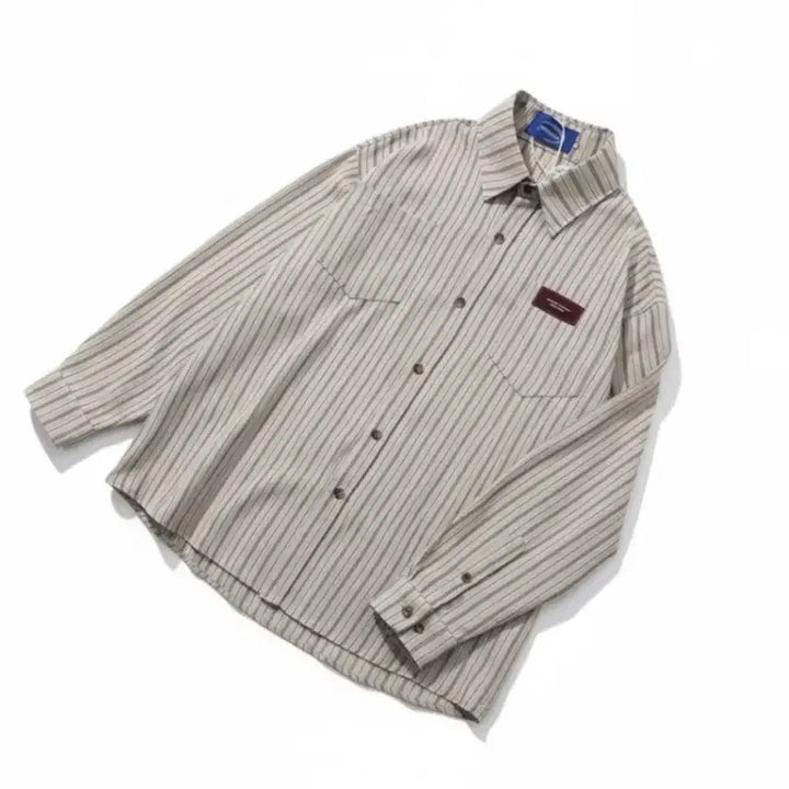 [BUNJANG] Beige Shirt / 베이지 셔츠