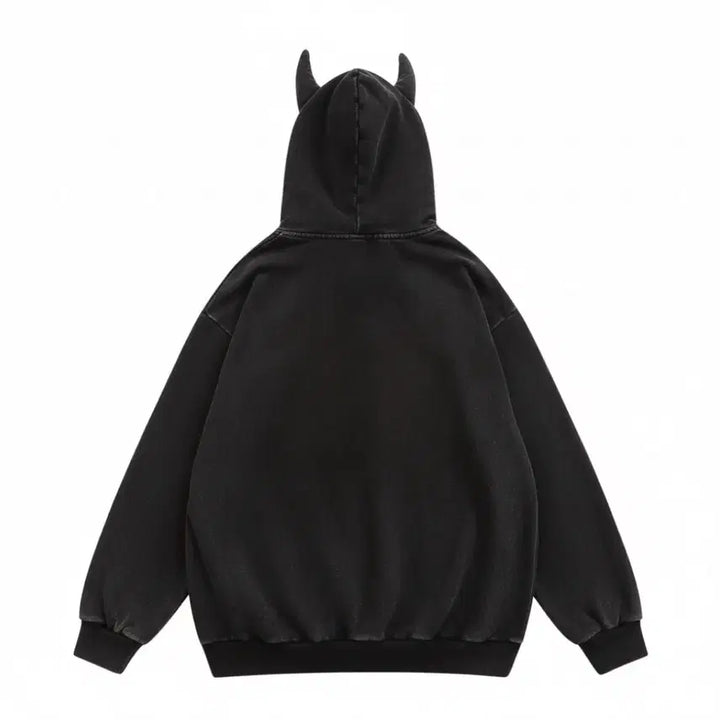 [BUNJANG] Devil Hoodie Zip-Up / 악마 후드집업