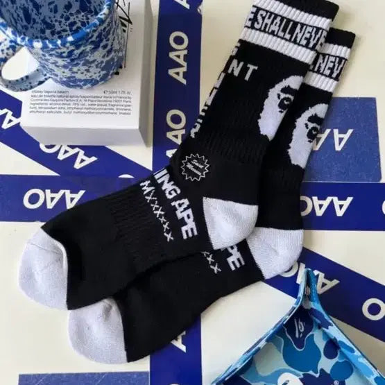 [BUNJANG] BAPE x Saint Michael Socks / 베이프X세인트미카엘 양말