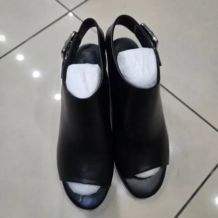 [BUNJANG] ANDIATA Leather Open Toe Heeled Sandals / 안디아타 양가죽 오픈토 힐 샌들