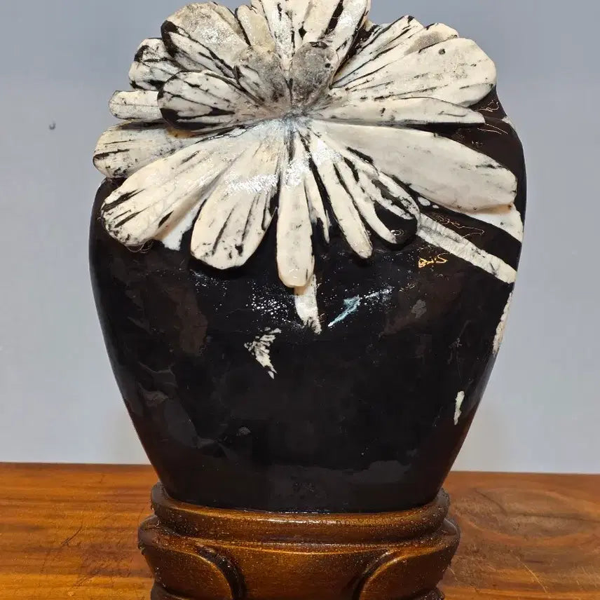 [BUNJANG] Chinese Chrysanthemum Stone Scholar Stone / 26050413 우아하고 아름다운 중국 국화 수석 팝니다